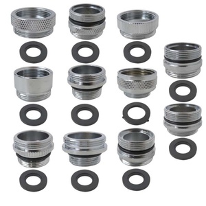 Kit d'adaptateurs de robinet en laiton 11 pièces, mâle et femelle, compatible avec les éviers courants, les tuyaux de jardin et les pulvérisateurs - Product Image 1