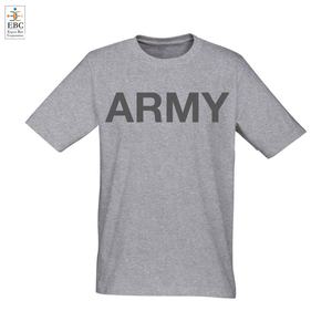 Camiseta de manga corta de Jersey sólido de poliéster/algodón transpirable de calidad superior para Fuerza de Seguridad logotipo personalizado Unisex en blanco - Product Image 6