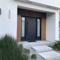 Porte d'entrée en aluminium Prima porte à battants 55 65mm porte patio d'entrée en aluminium à double verre trempé