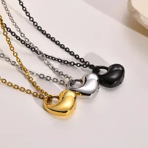 Wholeprice Heart Urn Pendant Necklace Cremation Memorial Jewelry Urn For Human Ashes and Pet Loss