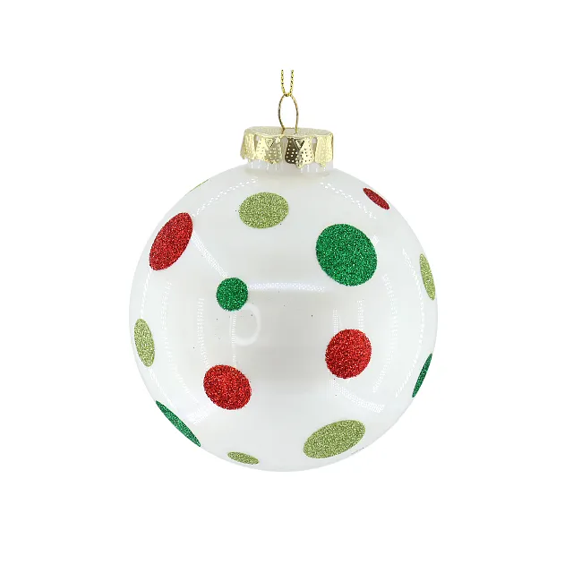 Ornements incassables de haute qualité personnalisés en gros 10cm boules de découpage de Noël boules pour animaux de compagnie pour les décorations d'arbre de Noël