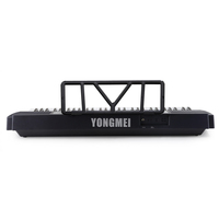 Beginner's Electronic Piano Organ with 61 Standard Keys Black and White 24 Keyboard Instrument Made of Durable Plastic