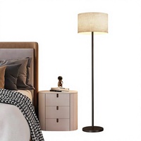 Lampe de bureau LED au design moderne américain, style nordique minimaliste, avec interrupteur vertical, lampe sur pied de luxe E26