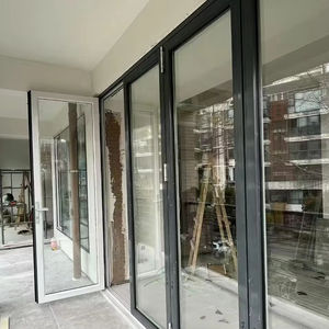 Porte pliante robuste pour véranda extérieure, porte coulissante pour salle de <span class=keywords><strong>lavage</strong></span> de voitures, modèle populaire en ligne - Product Image 1