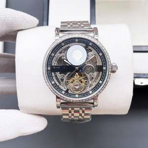 Montre pour homme haut de gamme, originale, de qualité supérieure, mouvement mécanique entièrement automatique, simple, en acier inoxydable, bracelet en alliage, Pateks - Product Image 3