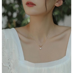 Collar de Perlas de Agua Dulce Pequeñas y Lujosas para Mujer, Diseño de Nicho de Lujo Ligero, Estilo Moderno, Cadena para Clavícula - Product Image 5