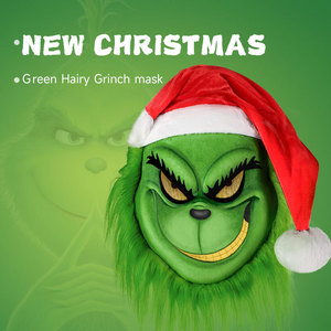 Nouvel ensemble <span class=keywords><strong>masque</strong></span> et gants <span class=keywords><strong>Grinch</strong></span> en EVA pour Noël, Halloween, accessoires de fête COSPLAY – Article importé - Product Image 4
