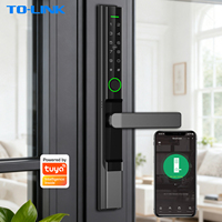 Cerradura Inteligente Deslizante de Aluminio para Puerta, Electrónica, con Código Digital, IP65 Impermeable, Huella Dactilar, Wifi Tuya, Diseño Delgado