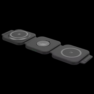Estación de Carga Inalámbrica Magnética Rápida 3 en 1 Plegable de Última Generación 2026, 15W, Material de PC, Cargador para iPhone y Micrófono - Product Image 1