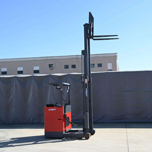 Carretilla Elevadora Eléctrica HELI de 8M 12M, 1.5t 2t 2.5t, con Mástil Tríplex, Apilador de Baterías, Reach Stacker para Manipulación de Materiales - Product Image 1