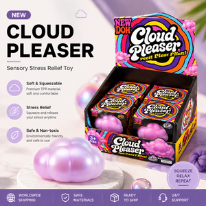 Cloud Shape Stress Relief Squeeze <strong>Toy</strong> Squishy Decompression Fidget <strong>Toy</strong> Slow Rebound Sensory Stress Ball Gift <strong>for</strong> Kids <strong>Adults</strong> - Product Image 3