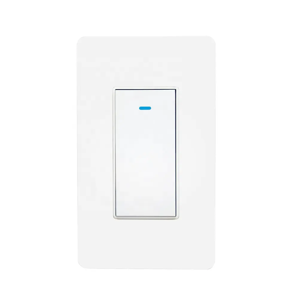 Wholesale US 1 gang 3 way wifi switch LED light Tuya APP control smart switch wall mounted works with Alexa voice google home
