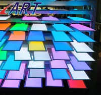 Panneau lumineux LED modulaire RGB 60120 réglable, fin et plat, pour plafond, à intensité variable, encastré ou en saillie