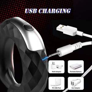 Fabriek Groothandel Mannen Vertraging Ejaculatie Haan 10 Trillingsmodi Siliconen + Abs Materiaal Elektrische Afstandsbediening Scrotum - Product Image 4