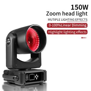 AICPOSE - Luz Móvil LED de Haz de 150 W con Zoom para Fiestas, Discotecas, Escenarios, Luces DMX - Product Image 1