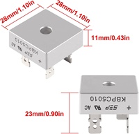Pont redresseur à diodes 1000V 50A KBPC5010 KBPC2510 KPBC3510 pour générateur, fourni par le fabricant d'origine de Shenzhen, 5 pièces / CN;GUA
