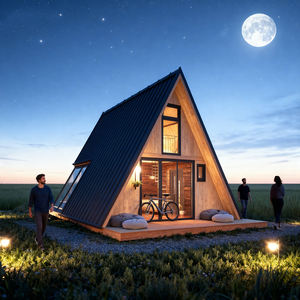 XULV Driehoekig Huis Modern Ecologisch Buitenspeelhuis Kinderen Houten Speelhuis Prefab Huis - Product Image 1