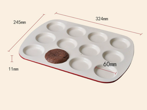 Molde Rectangular Plano para Tartas de la Serie <span class=keywords><strong>Roja</strong></span> China, Molde para Hornear Pasteles de Ubi Antiadherente de Acero al Carbono - Product Image 6
