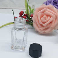 Nouveau style 15ml 20ml bouteilles d'encre en verre transparent vide de luxe emballage récipient en verre encre colorée trempée dans l'eau stylo bouteille fendue
