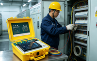 Testeur d'écalibrage sur site pour compteur d'énergie triphasé portable, enregistreur de données numériques de haute précision