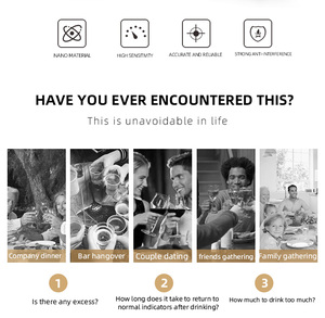 Xách tay breathalyzer với độ chính xác cao cảm biến bán dẫn màu xanh LED hiển thị 1 năm bảo hành OEM rượu Tester - Product Image 4