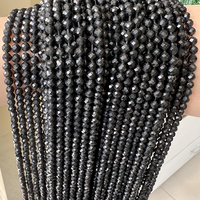 Perles de pierres précieuses facettées en obsidienne naturelle, obsidienne dorée, obsidienne argentée de 2-4 mm, perles en vrac pour la fabrication de bijoux
