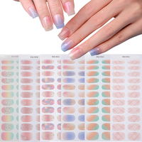 Bandes d'ongles pré-cuites sans cuisson, faux ongles sans lampe UV, autocollants de vernis à ongles en gel à presser, capsules d'ongles en gel sans UV