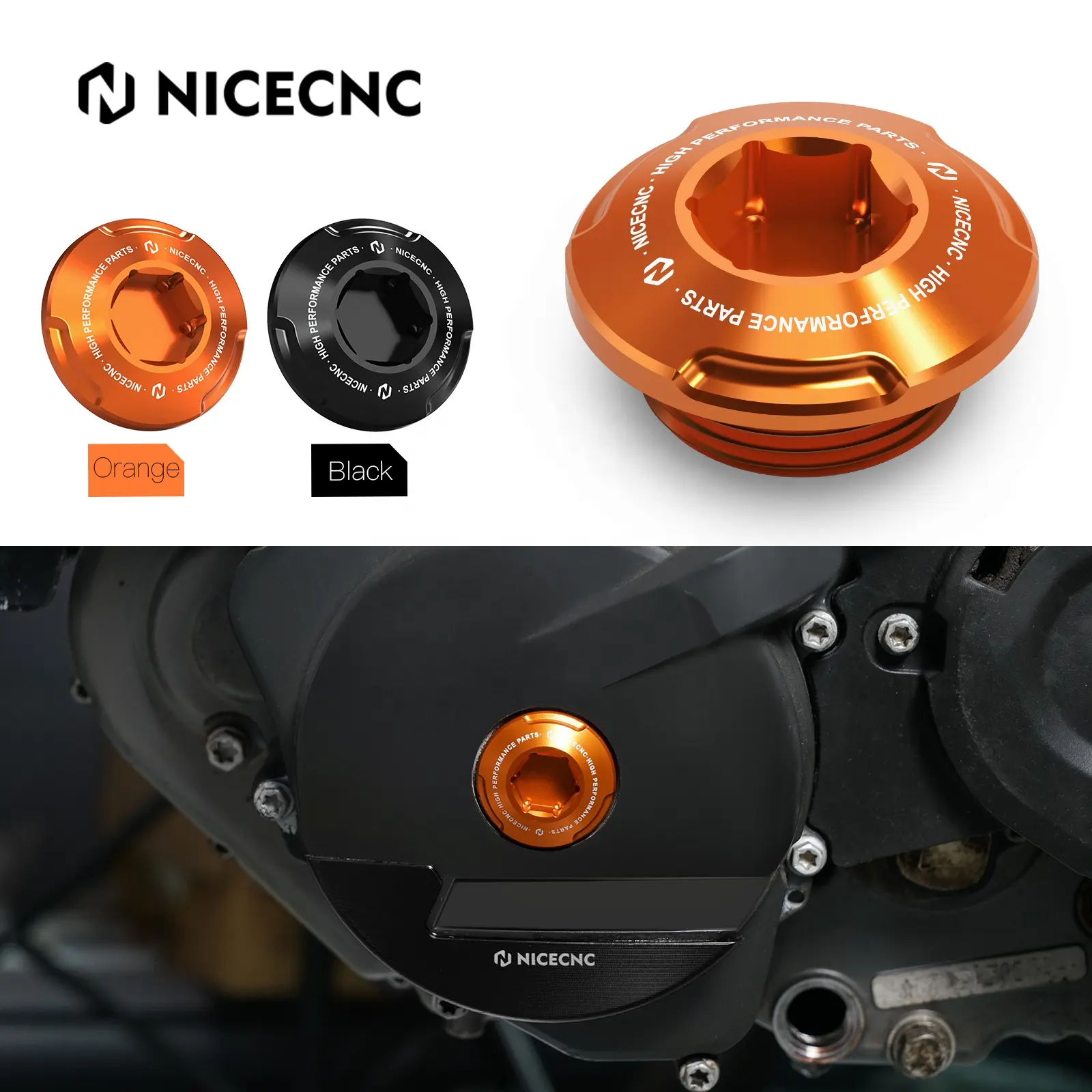 NiceCNCジェネレーターエンジンイグニッションカバーネジ付きプラグforKTM 250SX-F 350 SX-F 250XC-F 2011-2023 350XCF-W 2012-2016 77230902144