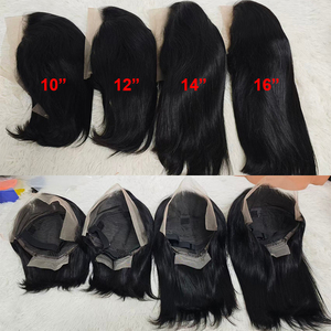 Promotion 17$ Letsfly Swiss Transparent <b>Lace</b> 13x4 Straight Bob Human Hair <b>Wig</b> Upgrade <b>Lace</b> <b>Wig</b> 10-16 Inches Natural Black - Product Image 4