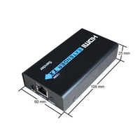 Extensor de HDMI para conversión, 120M, sobre IP, UTP, Cat5e/Cat6, 1080P, compatible con uno a muchos modos
