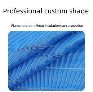 버스 투어 버스 난연 재료 버스 액세서리 용 맞춤형 파란색 접는 그늘 커튼 - Product Image 6