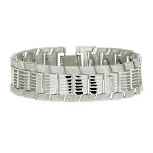 <b>Bracelet</b>, domineering men's rock personality locomotive chain, textured gold rough <b>bracelet</b>. - Product Image 4