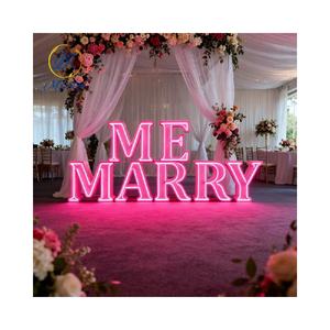 Decoración de <span class=keywords><strong>eventos</strong></span> grandes Señalización de boda al aire libre Marquesina Led gigante Número de cumpleaños Logotipo de luz de neón 3D Letrero de letra de metal grande para <span class=keywords><strong>alquiler</strong></span> Venta - Product Image 4