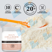 Poudre Protéinée Multi-Collagène Végétal Bio avec Vitamine C et Probiotiques OEM/ODM/OBM pour la Santé de la Peau, des Cheveux et la Digestion
