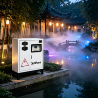 Générateur de brouillard à haute pression Lisen, atomiseur en acier inoxydable, refroidissement par brouillard extérieur pour sites touristiques populaires