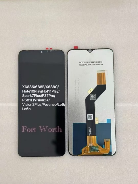OLED Digitizer for Infinix Hot 10 Play/Smart 5 X688C X688B Full Component HD+/FHD Sapphire Hardness 1 Year Warranty