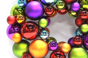 <span class=keywords><strong>Porta</strong></span> per decorazione albero di <span class=keywords><strong>natale</strong></span> appesa 33cm ghirlanda di palline colorate di <span class=keywords><strong>natale</strong></span> con base in plastica - Product Image 4