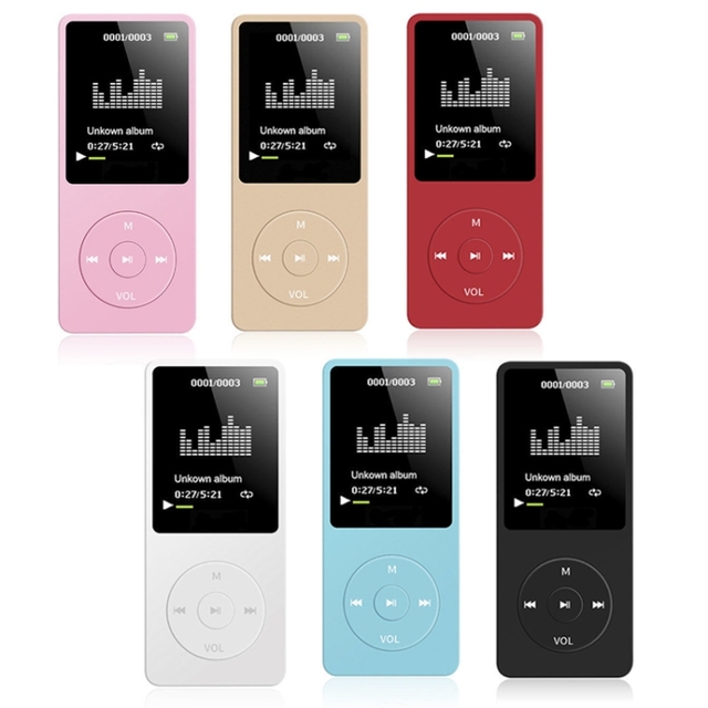 High Quality Card Ultra-thin Lossless Mini MP4 Video Player With Screen USB 2.0  FM Radio MP4 MP3 Players