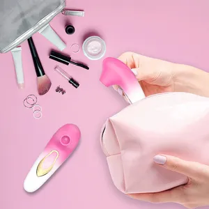 ピンクズーム新しい小さなピンクの吸うバイブレータークリトリス刺激装置乳首吸盤刺激装置マスターベーター吸うバイブレーター