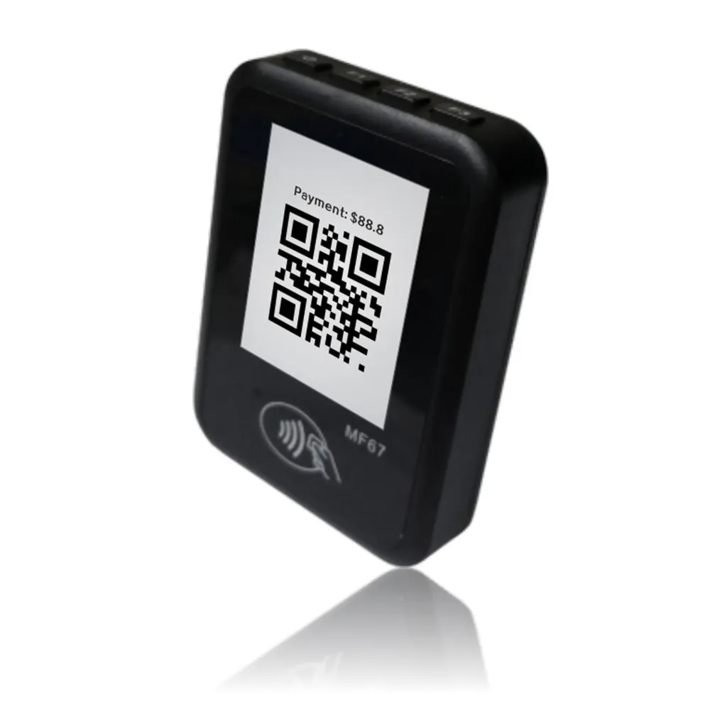MF67 Tag&Go Payment terminal QR code payment device with dynamic qr code for alipay barcode payment