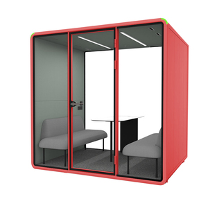 Diseño de interiores de oficina, cabina modular, módulo de oficina para 4 personas para proyectos comerciales - Product Image 5