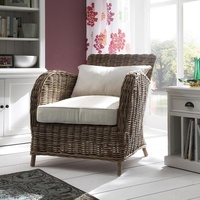Fauteuil d'appoint en rotin Kelly Coastal de haute qualité pour l'intérieur et l'extérieur, meubles de maison en provenance de Cirebon, Indonésie, en provenance de Java occidental