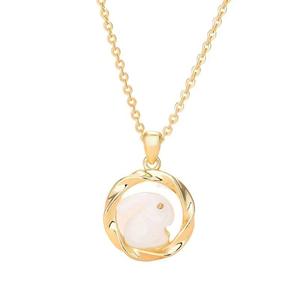 Collar de Conejo Ade para Novia, Colgante de Conejito, Venta al por Mayor de Collares con Cadena para el Año del Conejo - Product Image 1