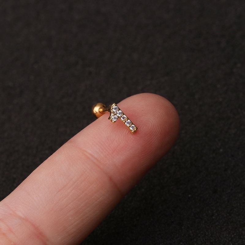 4 Pezzi Set Di Piercing Al Labret In Acciaio Chirurgico Amore/stella/quadrato/forma Rotonda CZ Zirconio Labbro Stud Bar Orecchino Cartilagine Gioielli Per Il Corpo - Foto 5