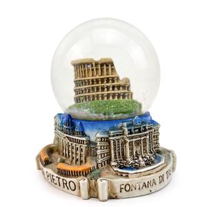 Bola de copo de nieve Europea personalizada italiano antiguo romano <span class=keywords><strong>Arena</strong></span> recuerdo turístico globo de nieve regalos resina Bola de agua bola de nieve de cristal - Product Image 5
