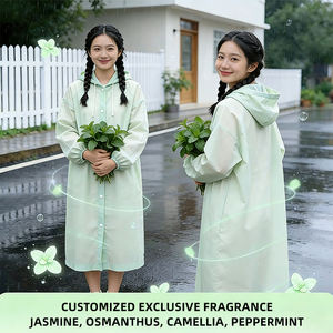 향기로운 휴대용 레인코트 여행용 방수 경량 향기 레인웨어 - Product Image 3