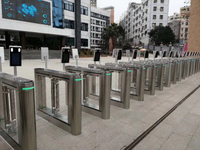 Contrôle d'accès rapide, contrôle à distance intelligent pour hôtel, entrée de supermarché, barrière automatique à balançoire, portail de sécurité, tourniquet