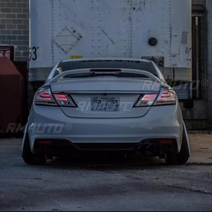 Aileron arrière pour Honda Civic 2012-2015, aileron arrière en plastique ABS DTF, couleur de l'aileron arrière - Product Image 2