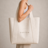 Sac fourre-tout en toile pliable de luxe, très résistant, 24 oz |   Design minimaliste avec poignée large |   Logo personnalisé, écologique, de qualité supérieure pour les marchés