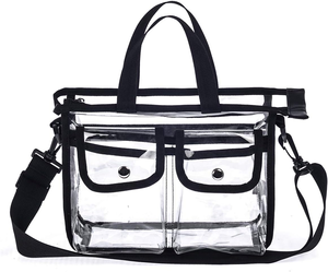 Sac de maquillage transparent en PVC moyen pour artiste maquilleur, sac de rangement cosmétique transparent, trousse de maquillage de voyage, organiseur de maquillage, sac <span class=keywords><strong>MUA</strong></span>, sac de stade - Product Image 2